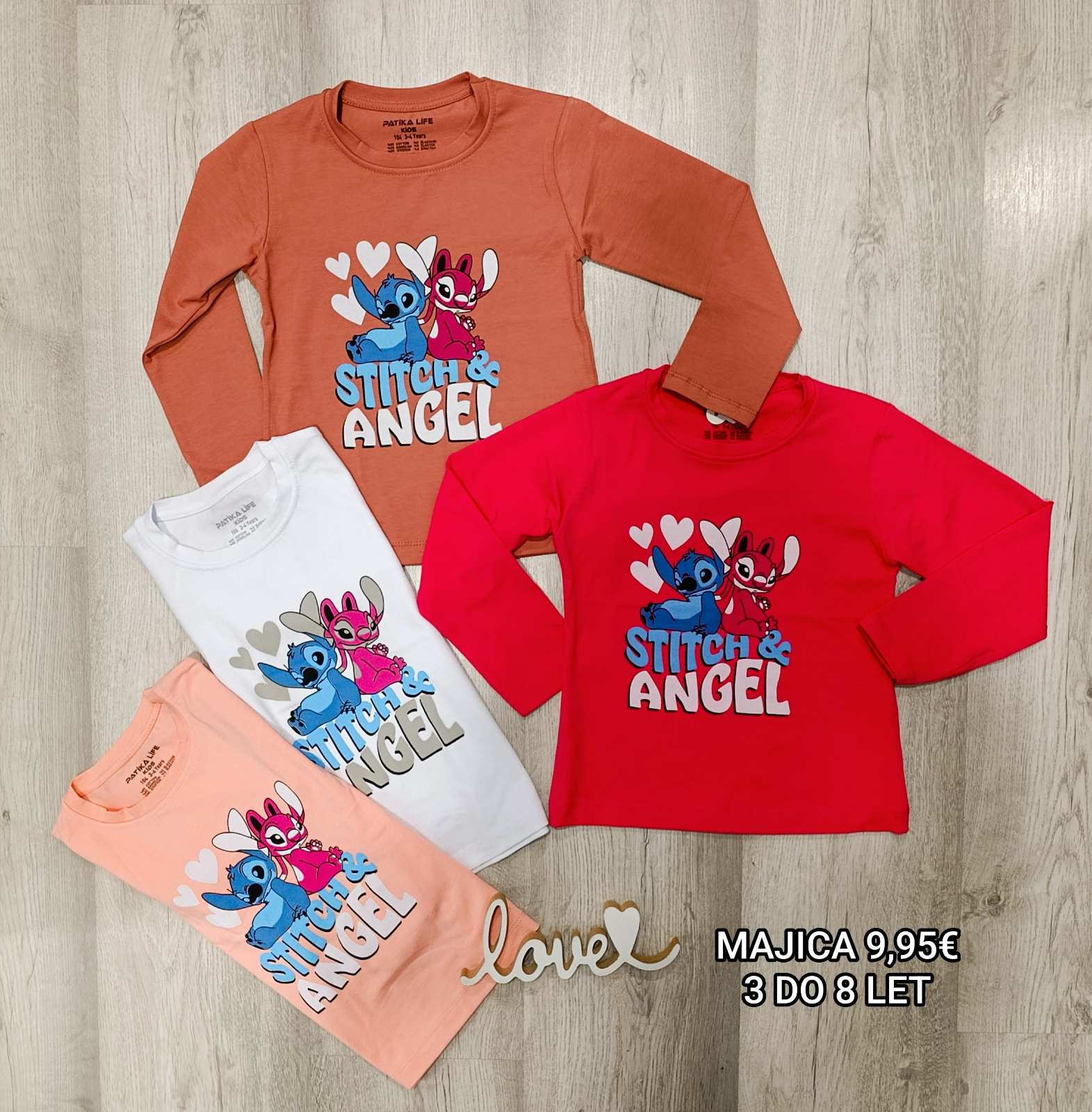 Dekliška majica “Stitch”