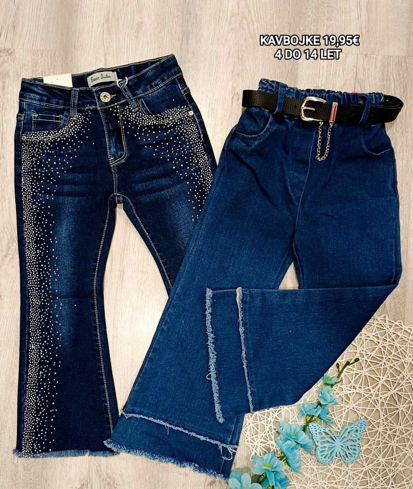 Dekliške jeans hlače