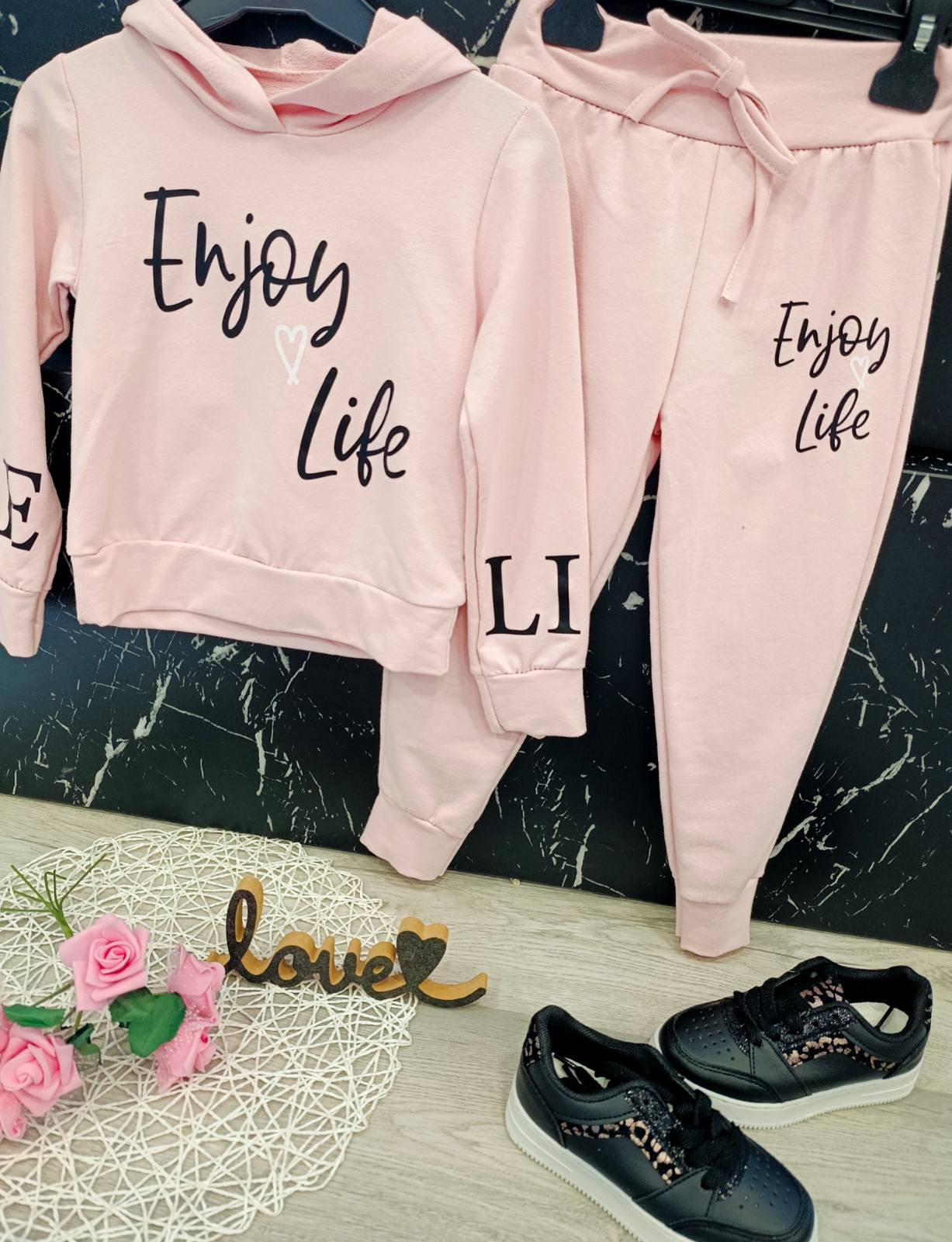 Komplet “Enjoy Life” – 2-delni set za punce (4–12 let)