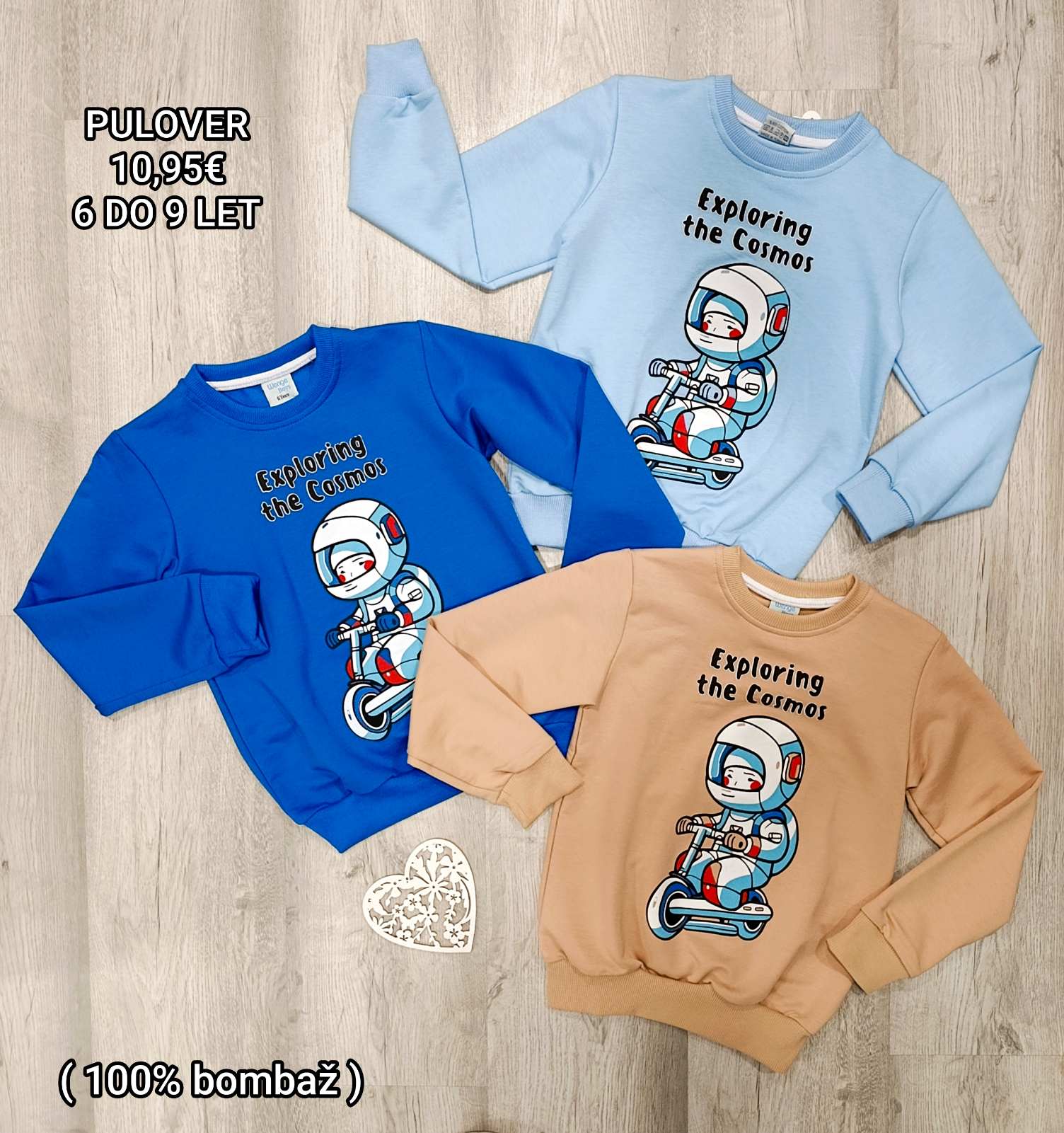 Fantovski pulover Astronavt