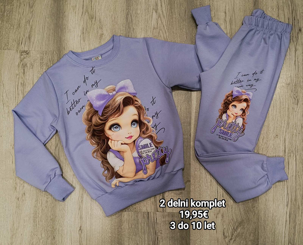 Dekliški 2 delni komplet - Girl