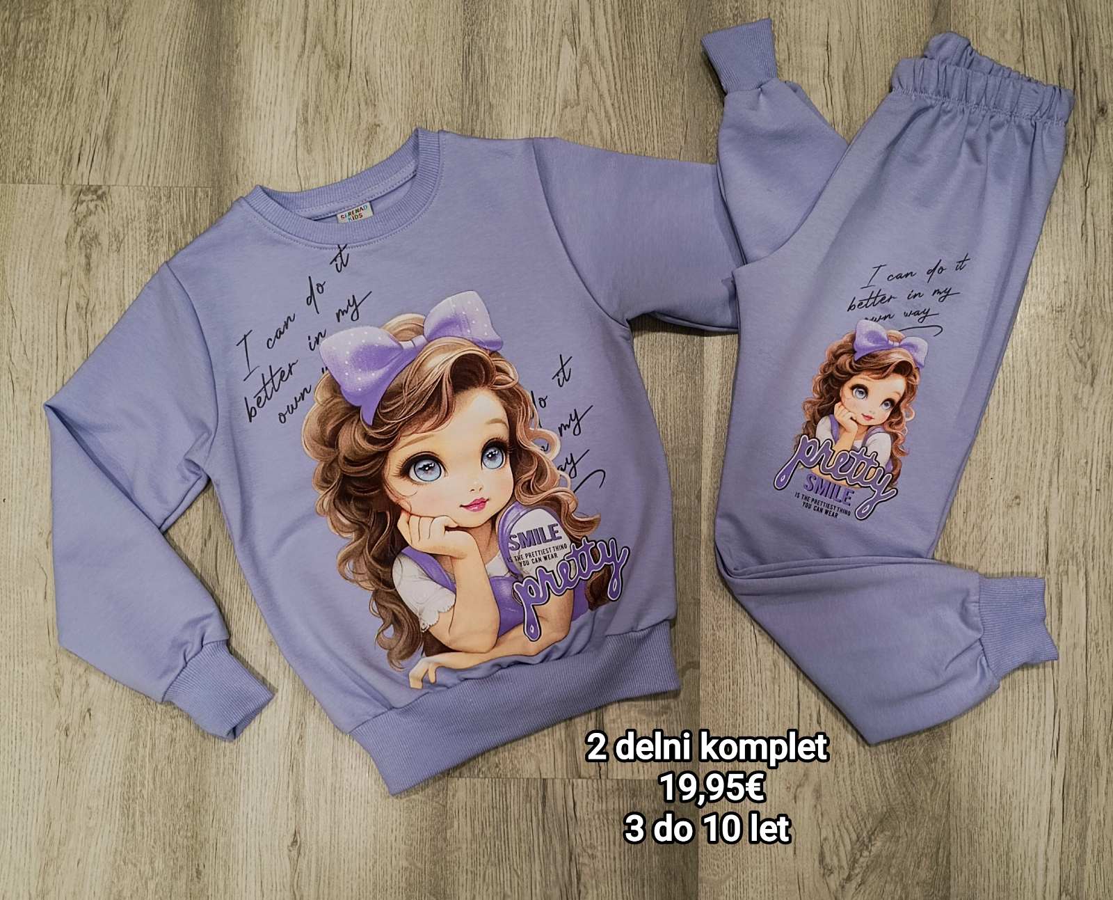 Dekliški 2 delni komplet - Girl