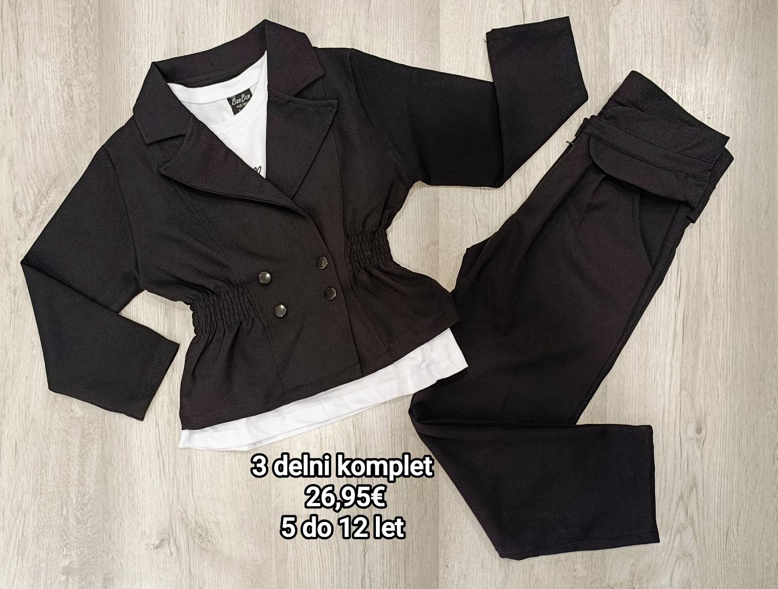 Dekliški 3 delni komplet