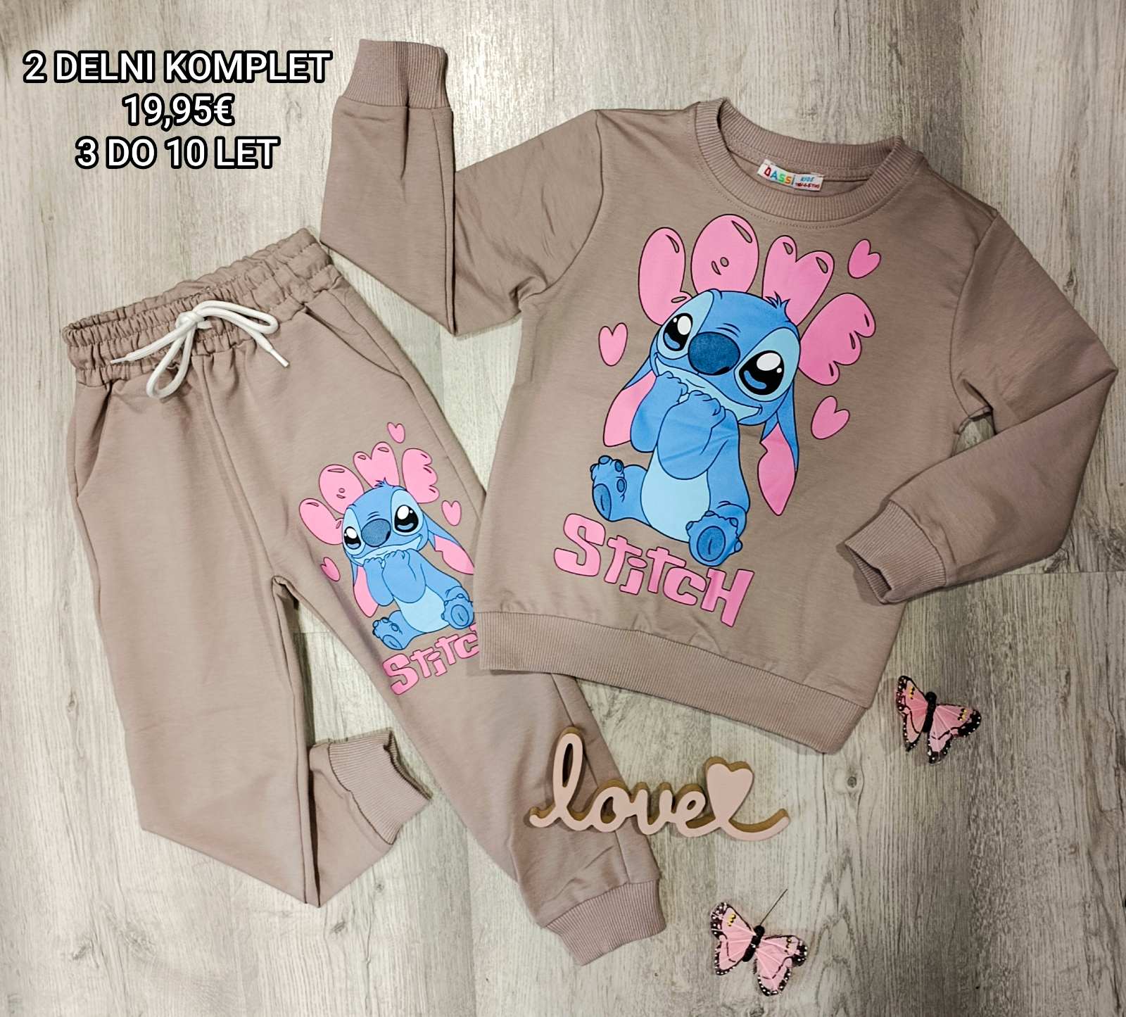 Dekliški 2 delni komplet Stich B