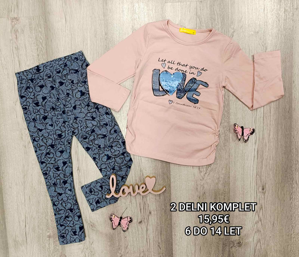 Dekliški 2 delni komplet love