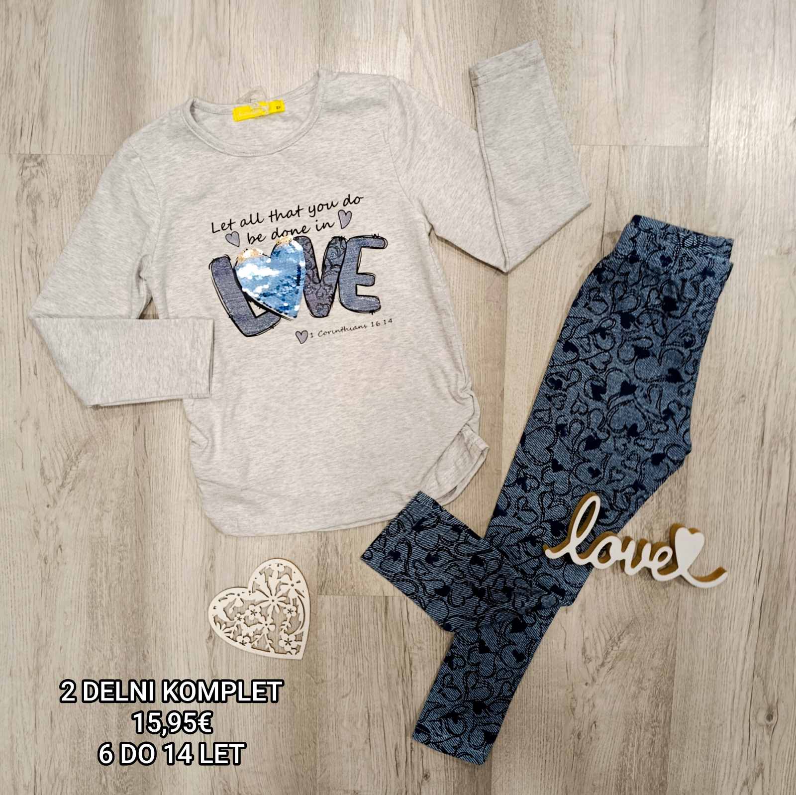 Dekliški 2 delni komplet love