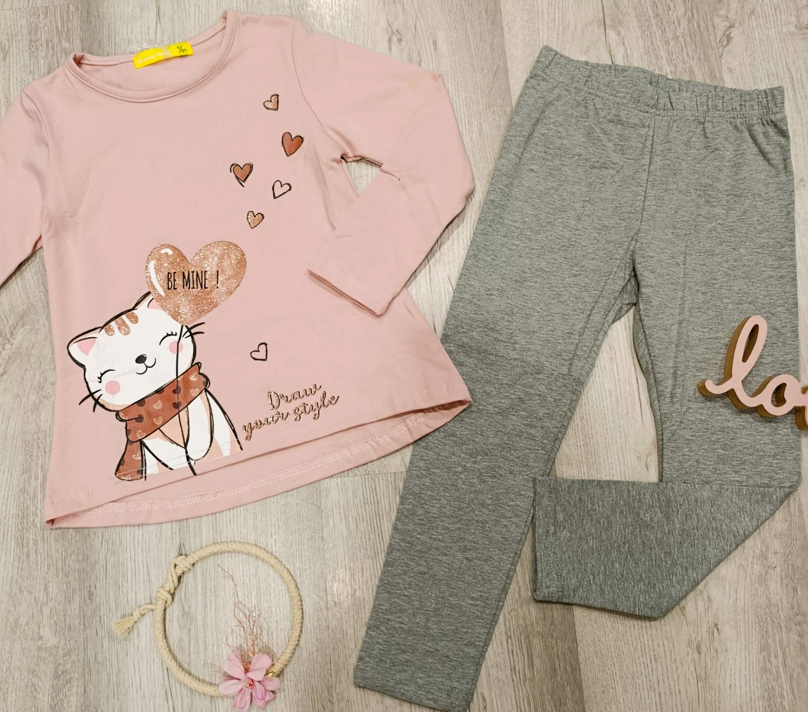 Dekliški 2 delni komplet - Muca