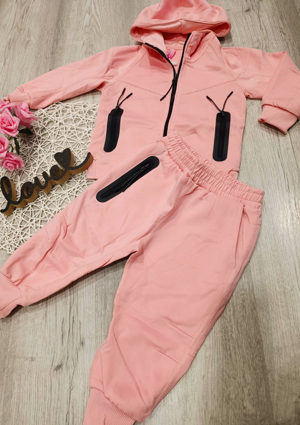 Dekliški 2 delni komplet -Roza