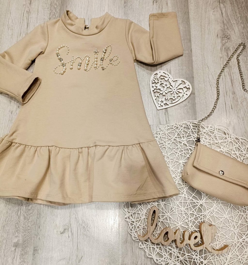 Dekliška oblekica z torbico