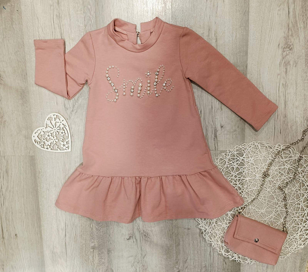 Dekliška oblekica z torbico