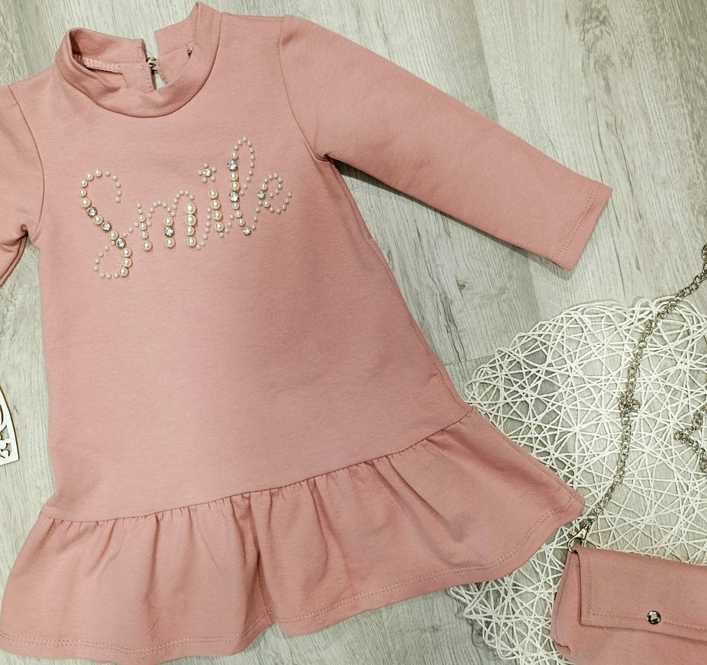 Dekliška oblekica z torbico