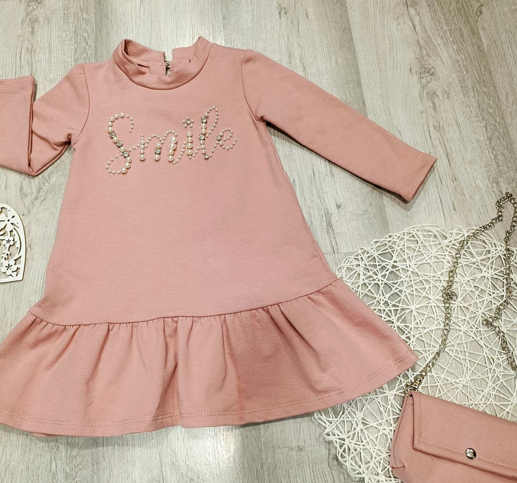 Dekliška oblekica z torbico