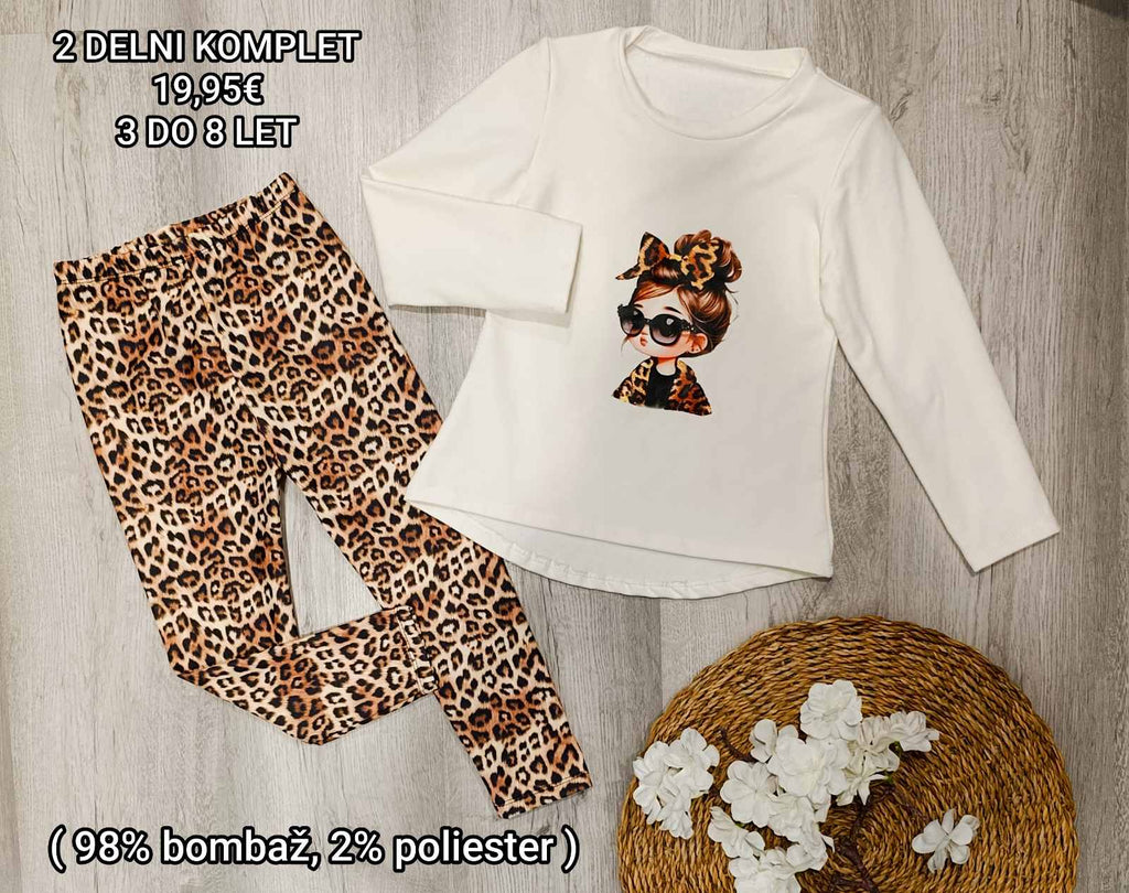 Dekliški 2 delni komplet punca