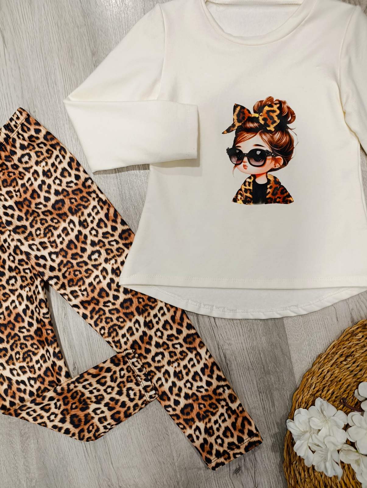 Dekliški 2 delni komplet punca