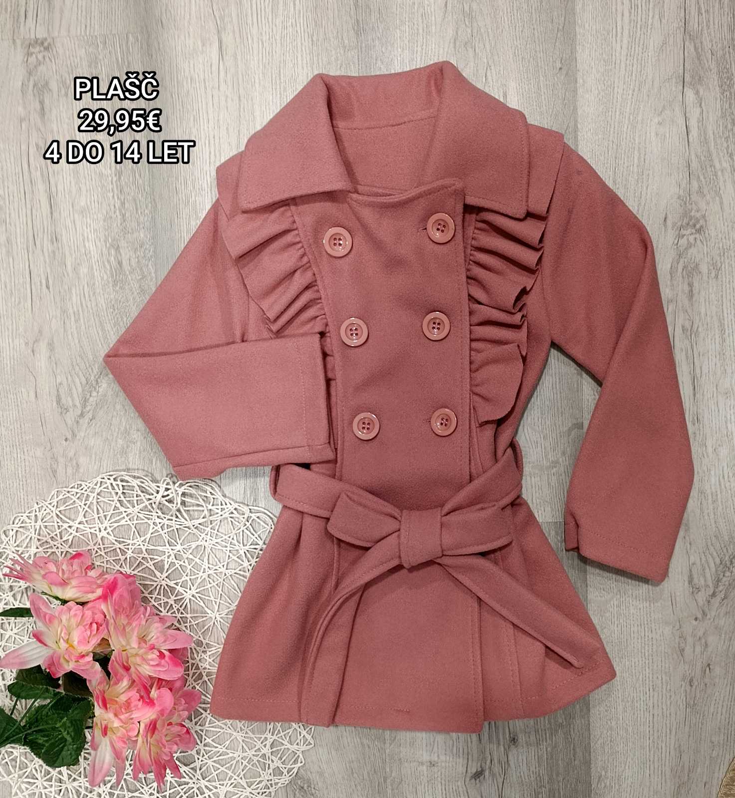 Dekliški plašč  4-14