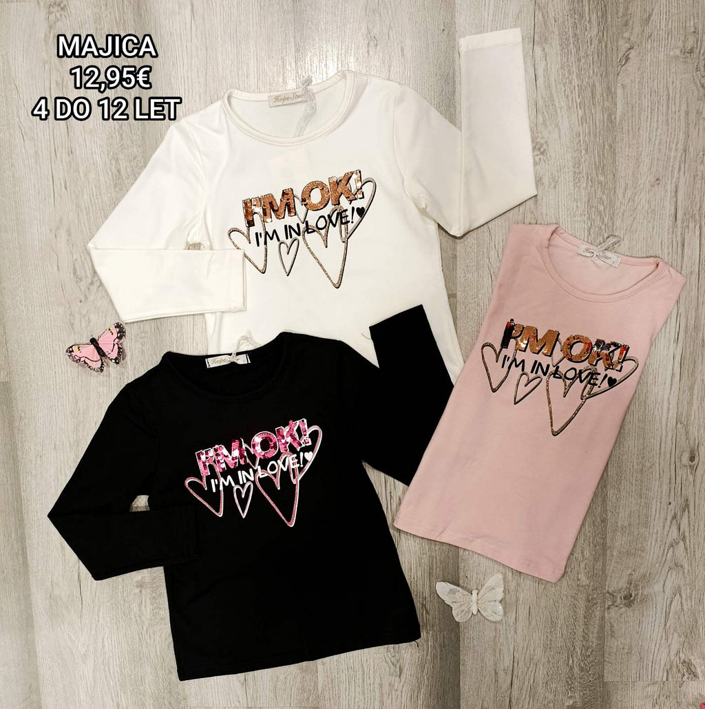 Dekliška majica 4-12