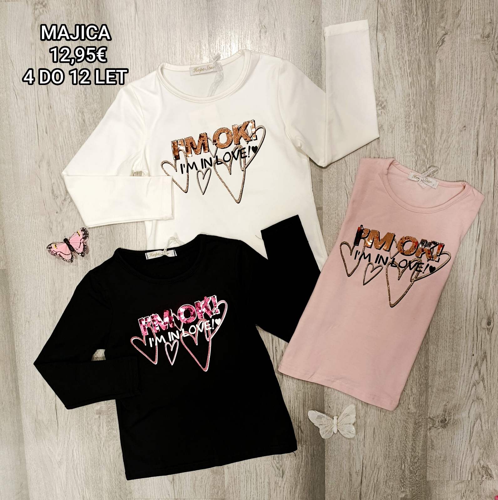 Dekliška majica 4-12