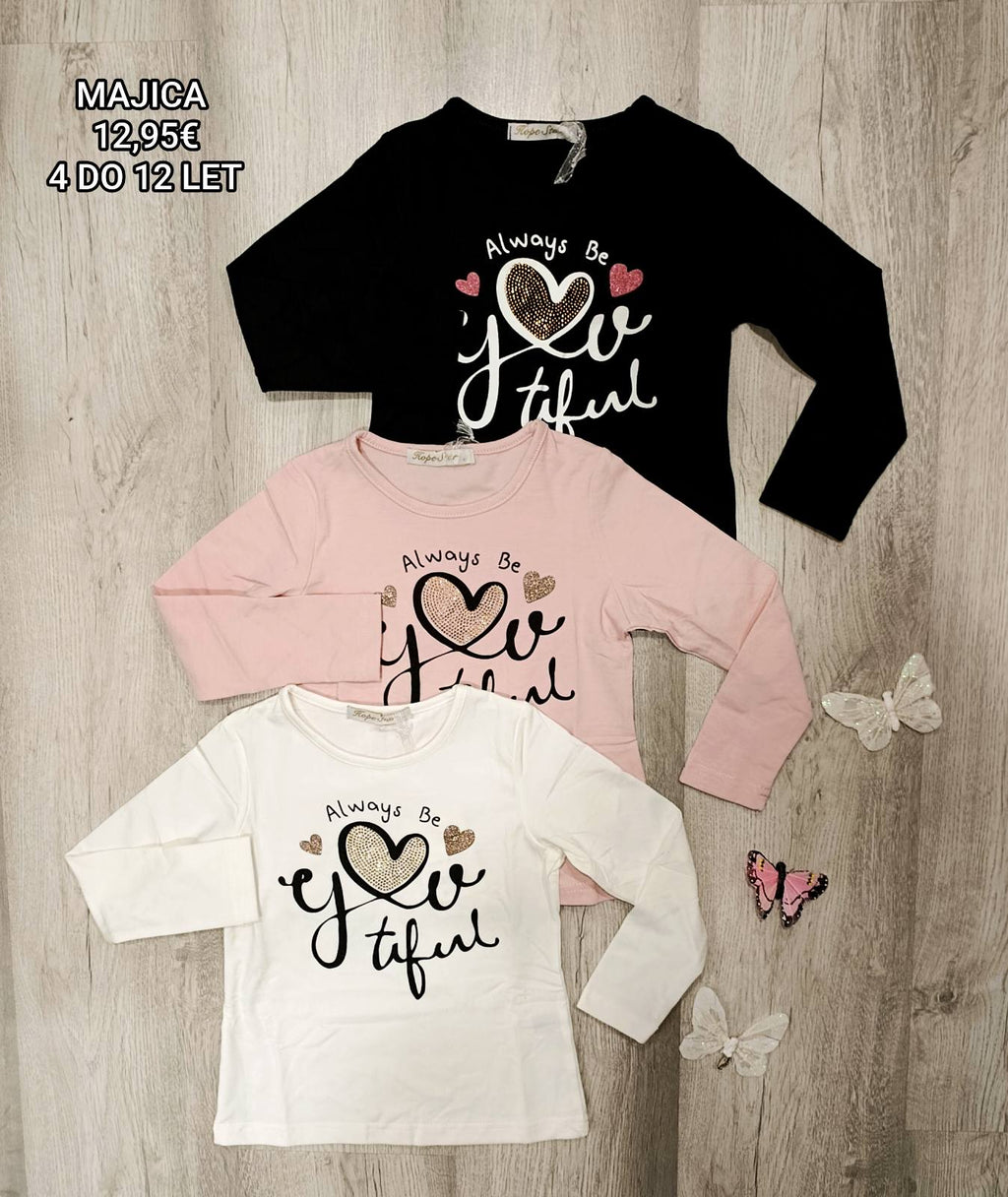 Dekliška majica 4-12