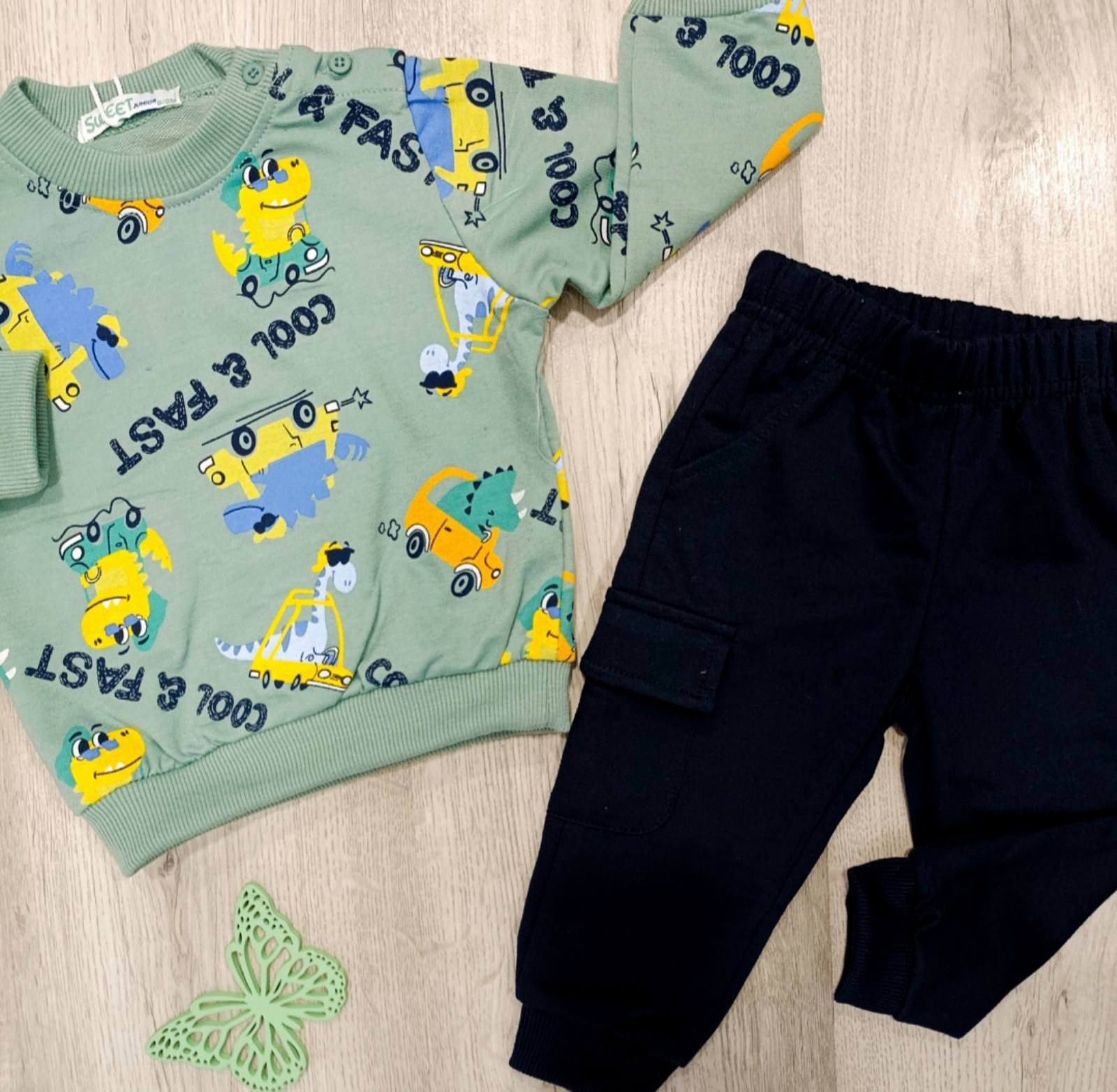 2 delni komplet-cool and fast zelen