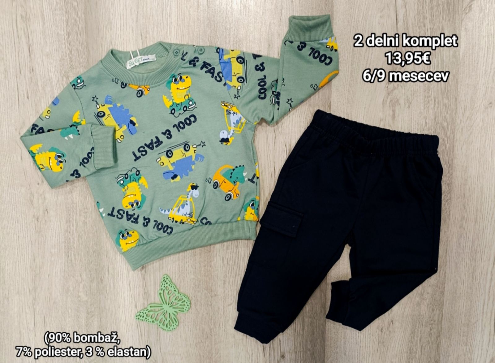 2 delni komplet-cool and fast zelen