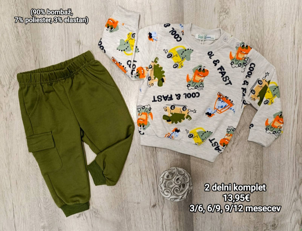 2 delni komplet-cool and fast siv