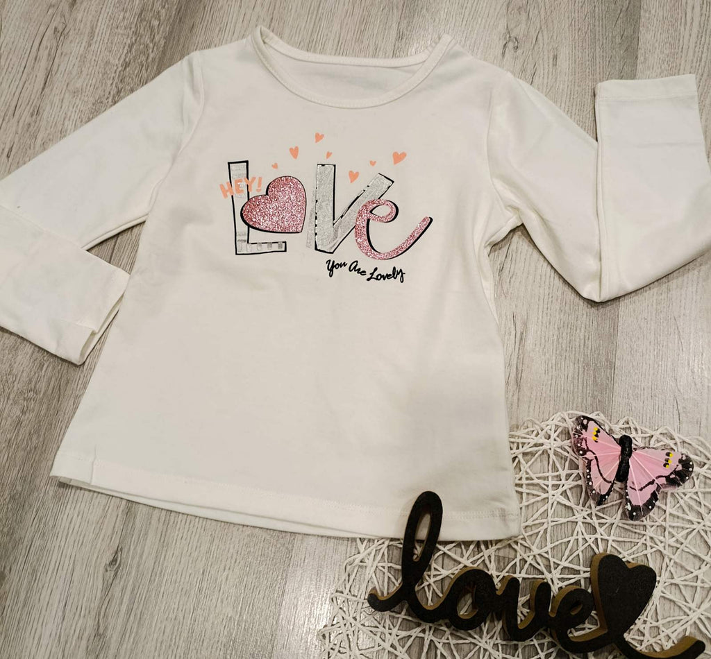 Dekliška majica Love 4-12