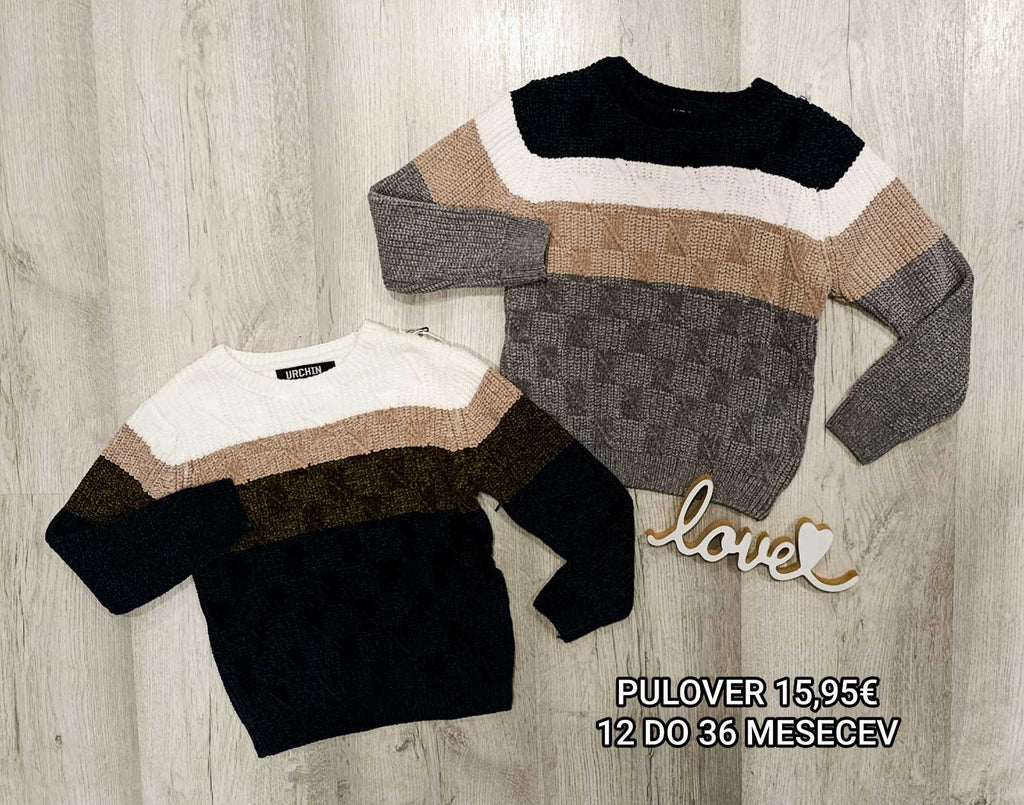 Fantovski pulover-črte