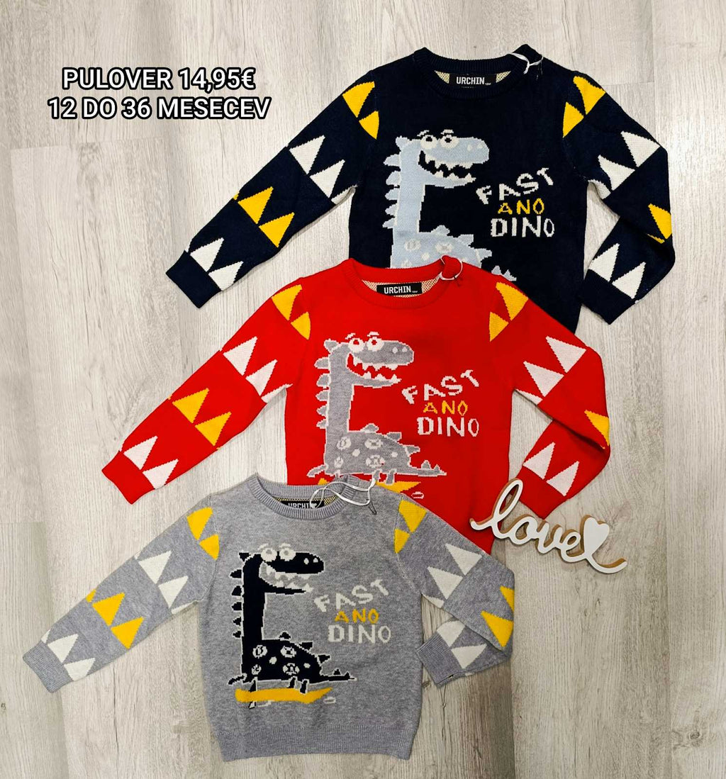 Fantovski pulover-Fast Dino