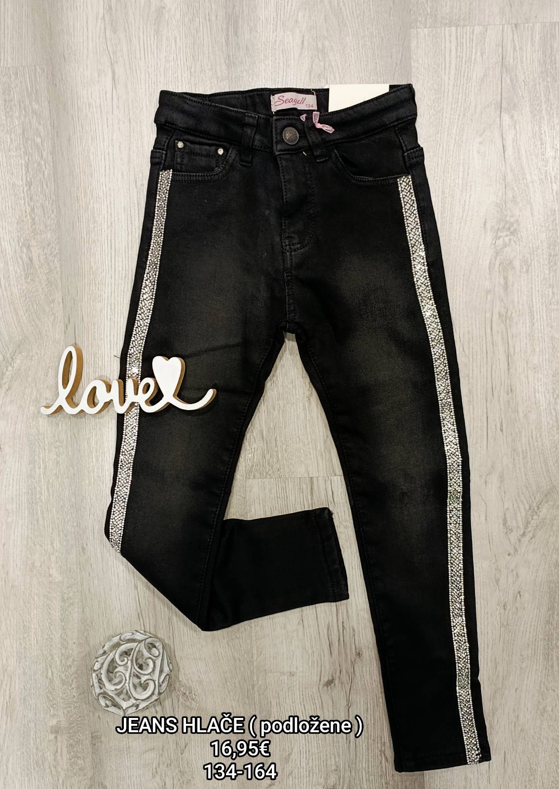 Dekliške kavbojke-podložene