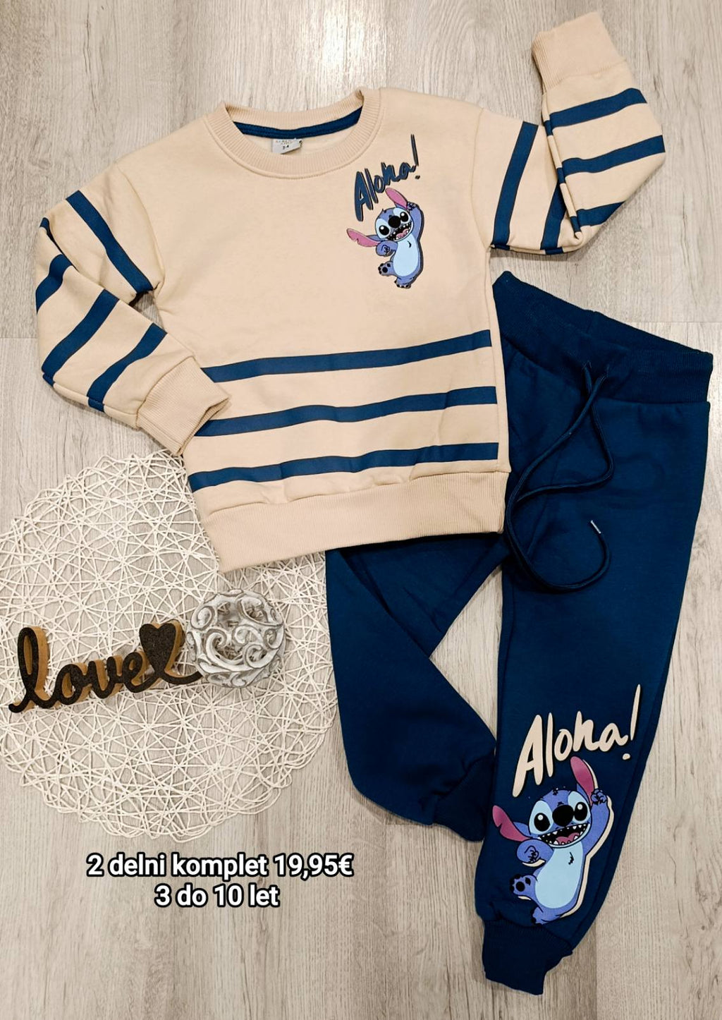 2 delni fantovski komplet- Stich