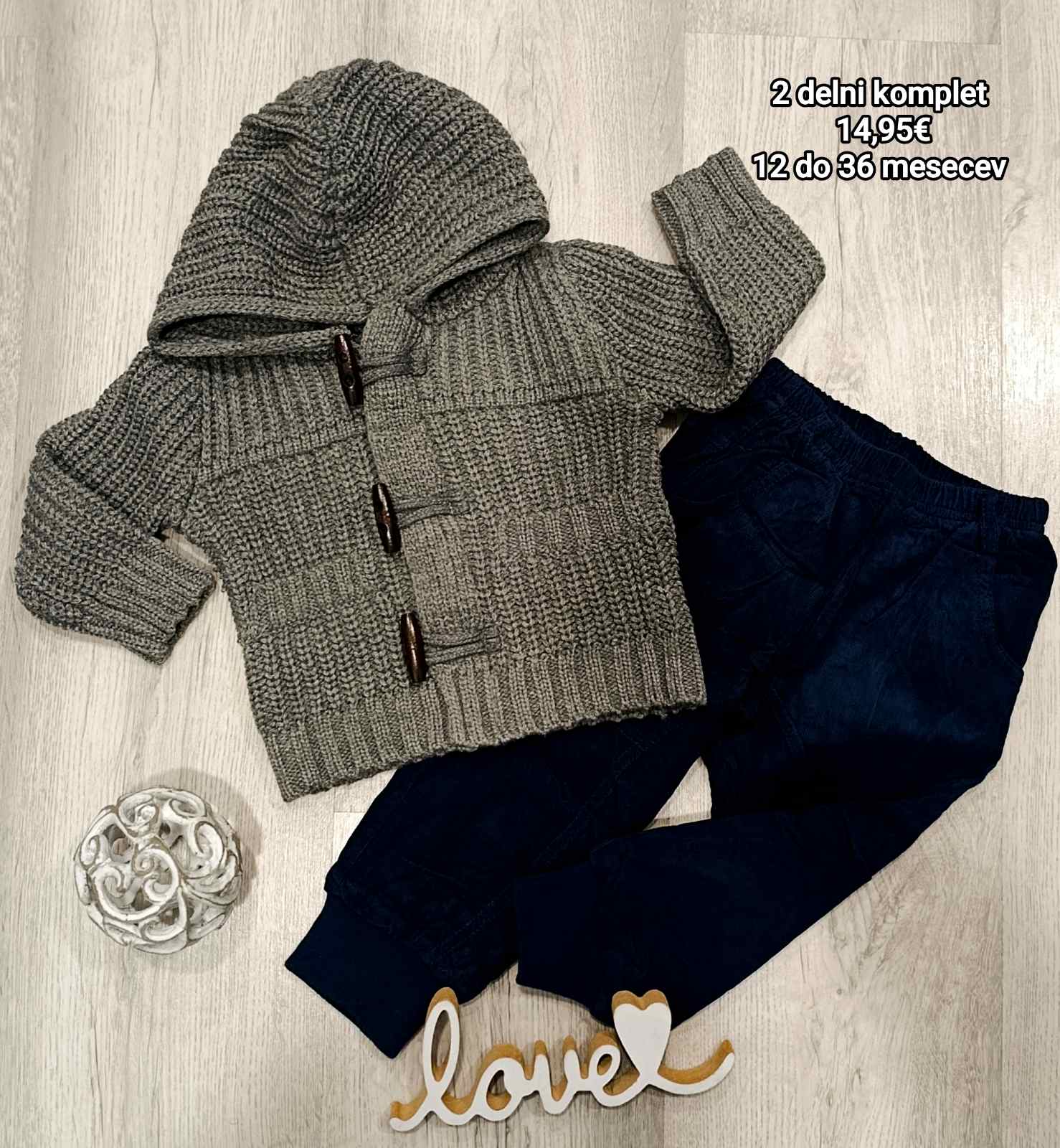 2 delni fantovski komplet (1-3 leta)