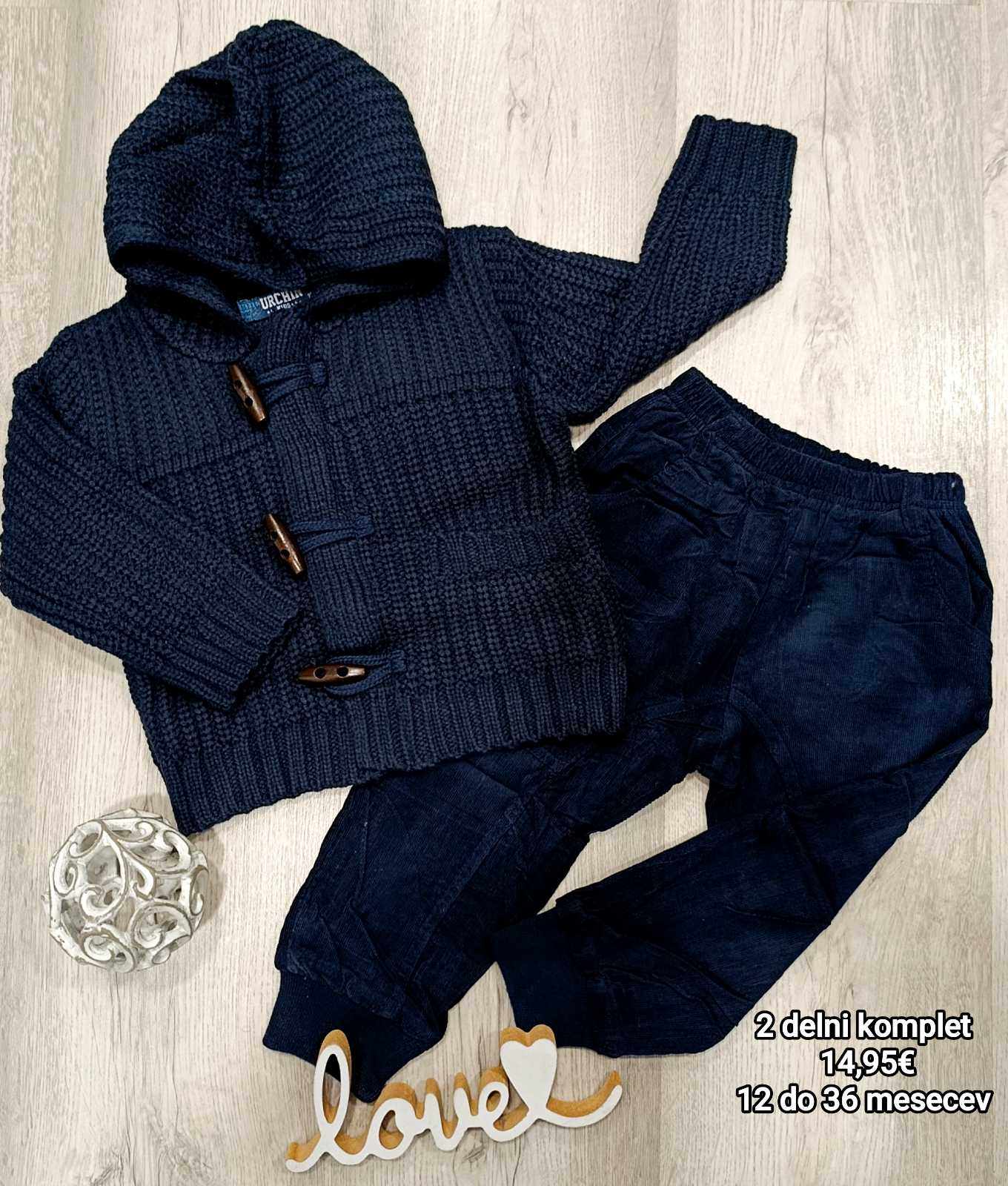 2 delni fantovski komplet (1-3 leta)
