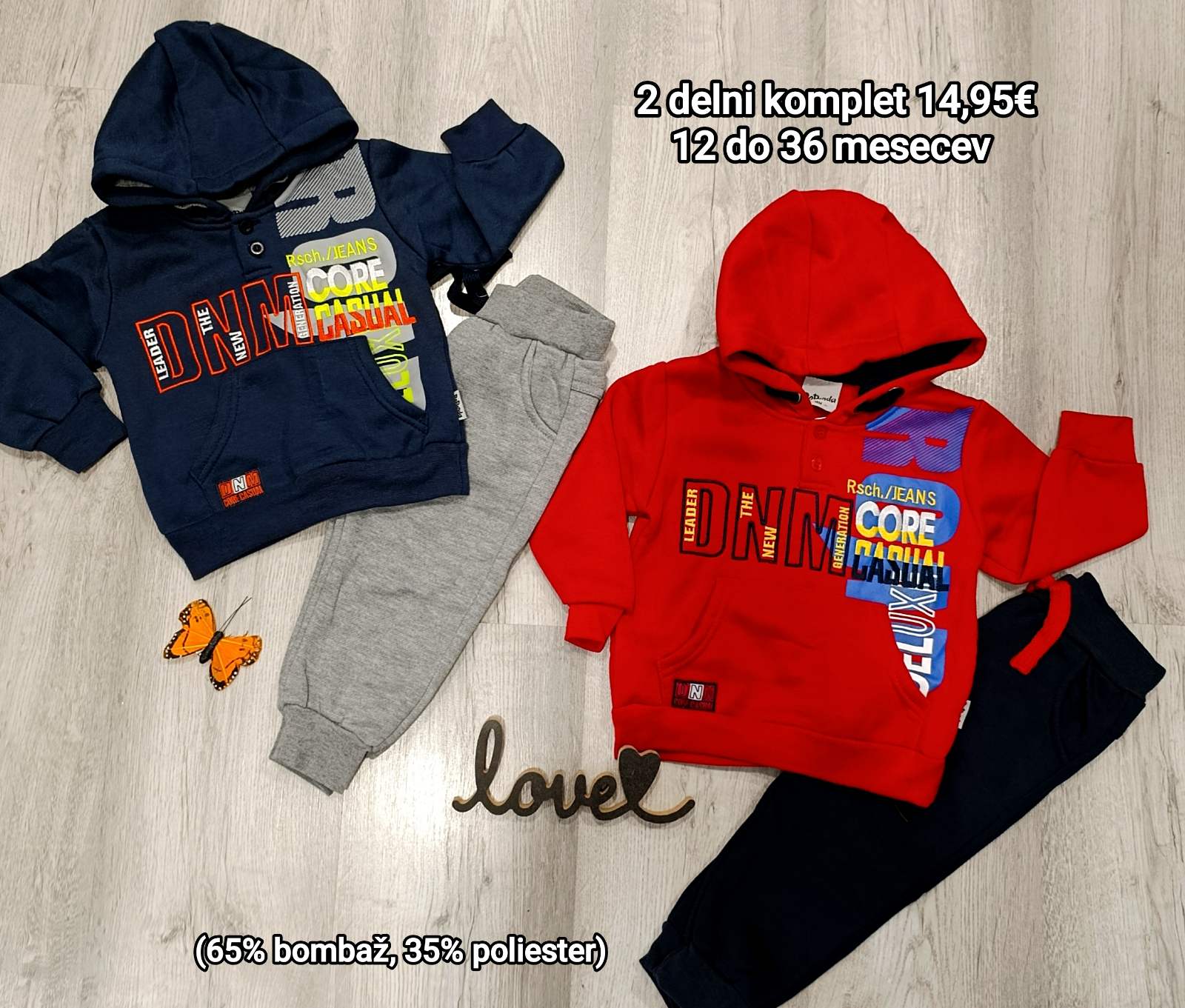 2 delni fantovski komplet (1-3 let)