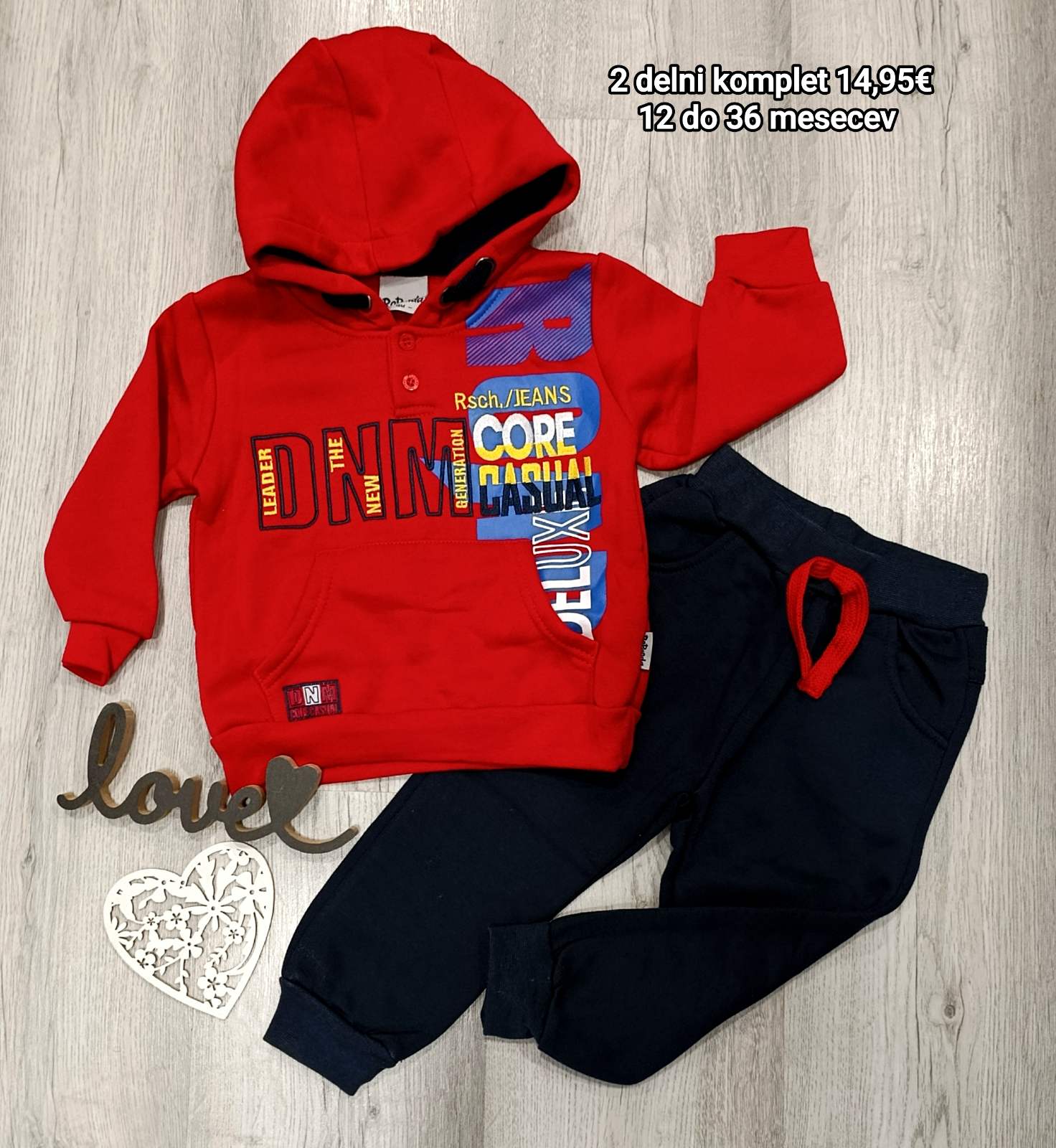 2 delni fantovski komplet (1-3 let)