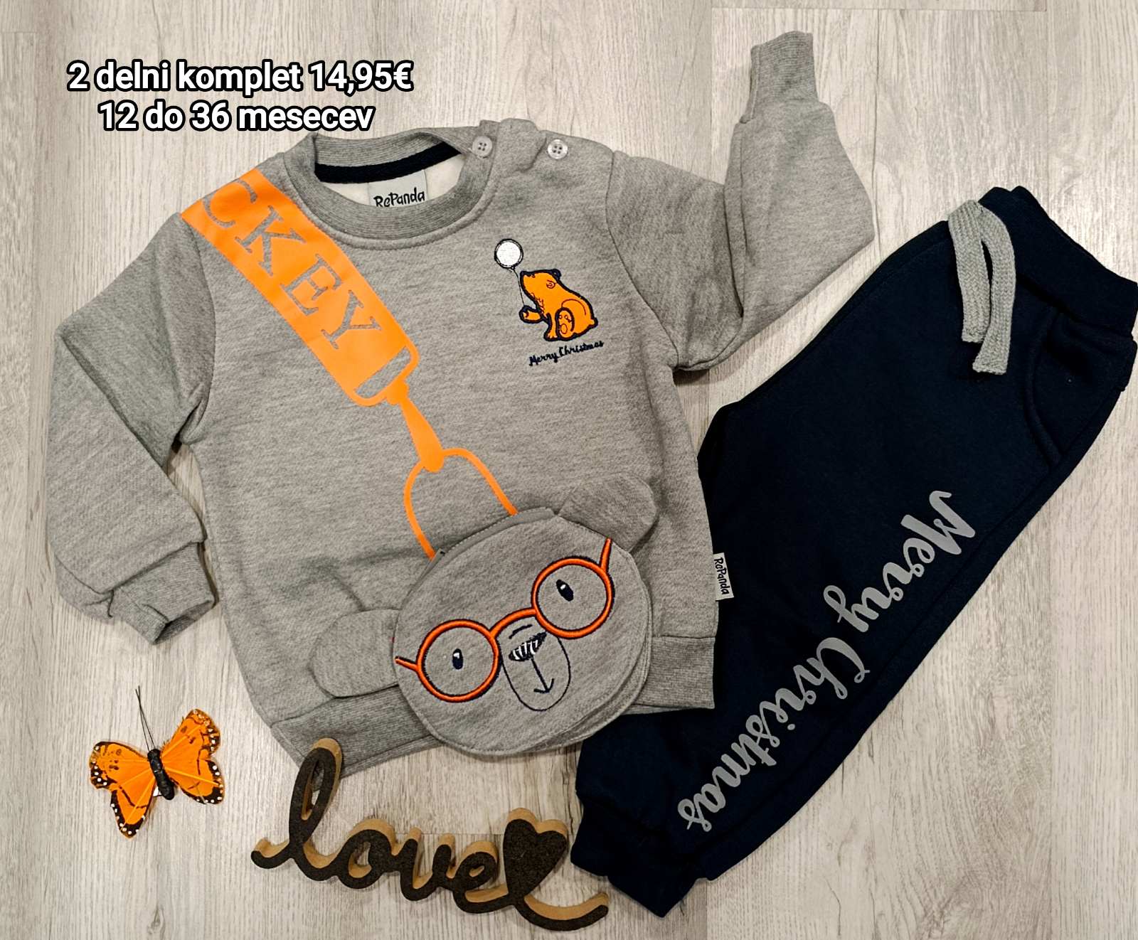 2 delni fantovski komplet (12-36 mesecev)