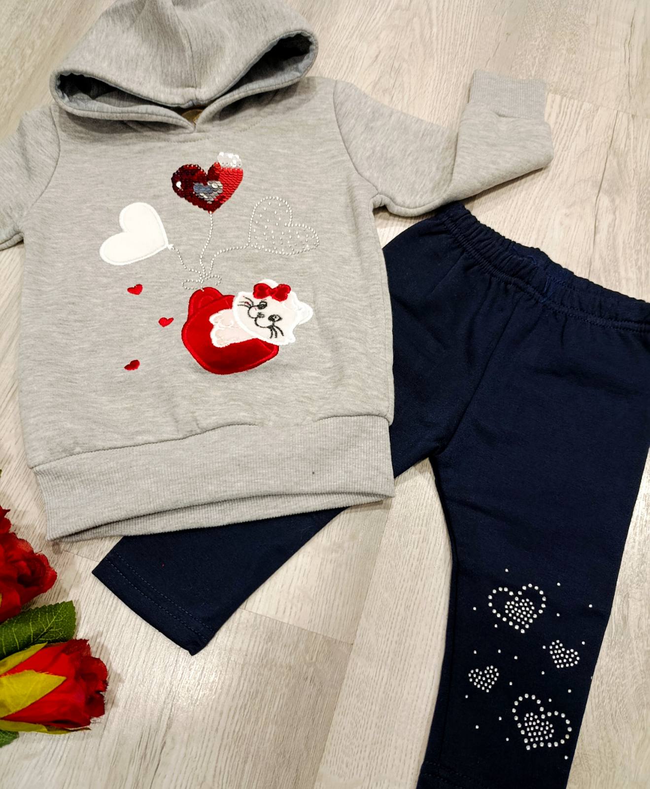 2 delni dekliški komplet (12-36 mesecev)