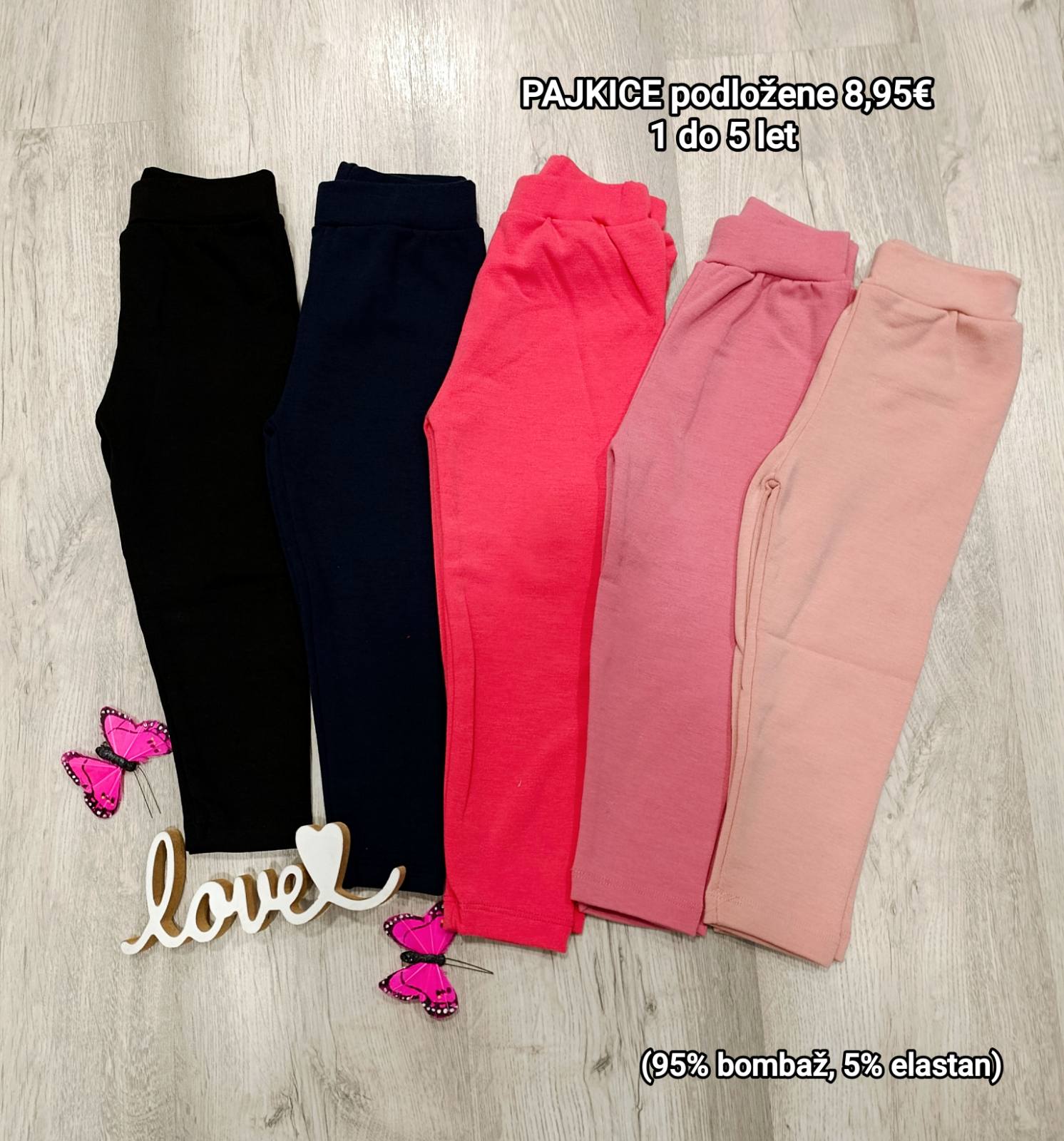 Pajkice podložene (1-5 let)