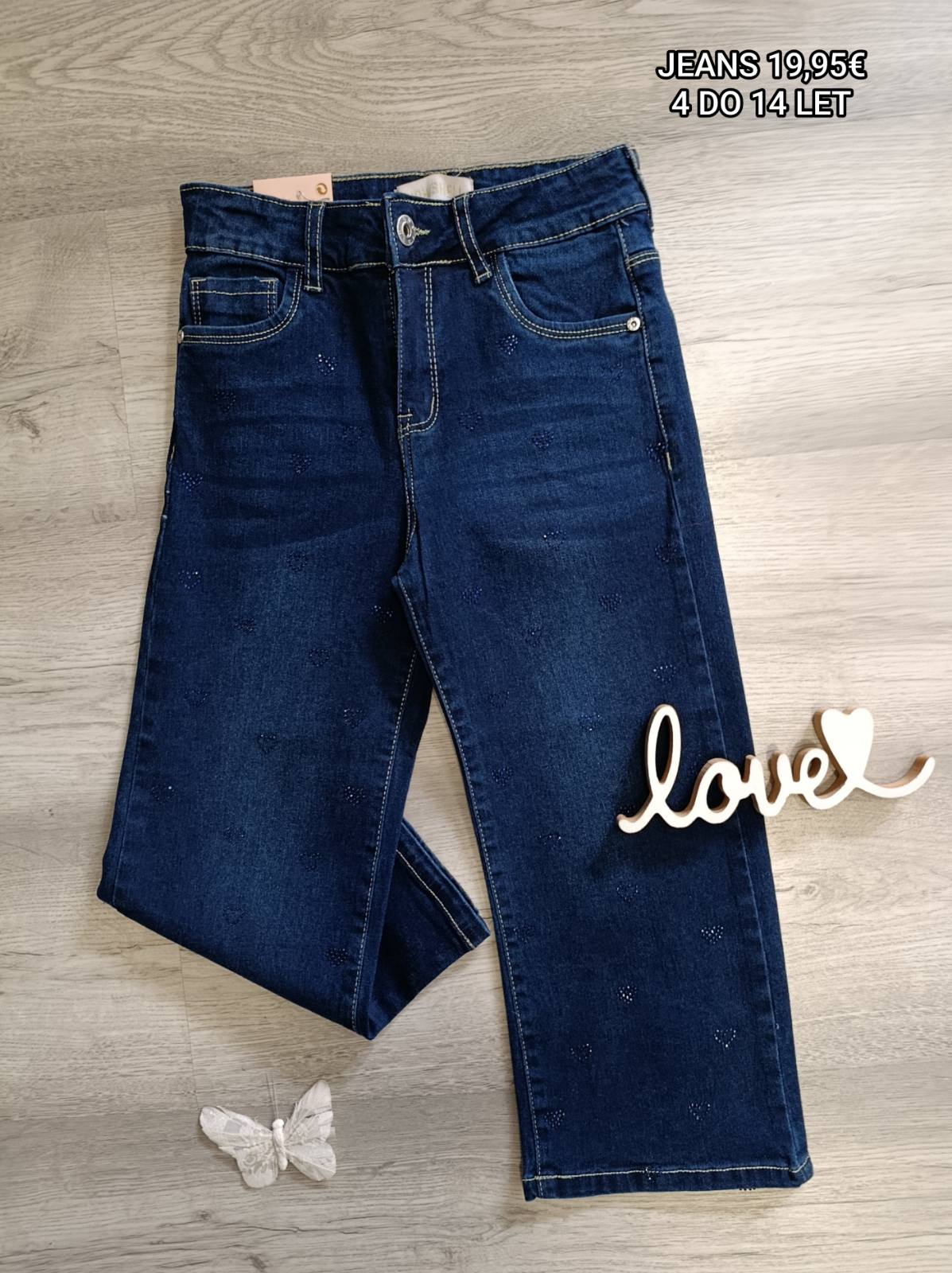 Dekliške jeans hlače (4-14 let)