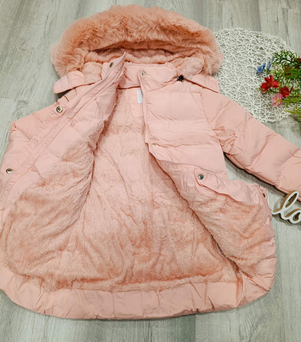 Dekliška zimska bunda+kapuca