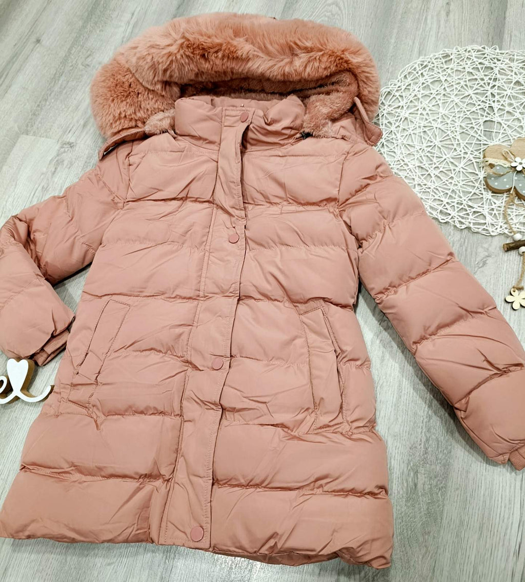 Dekliška zimska bunda+kapuca