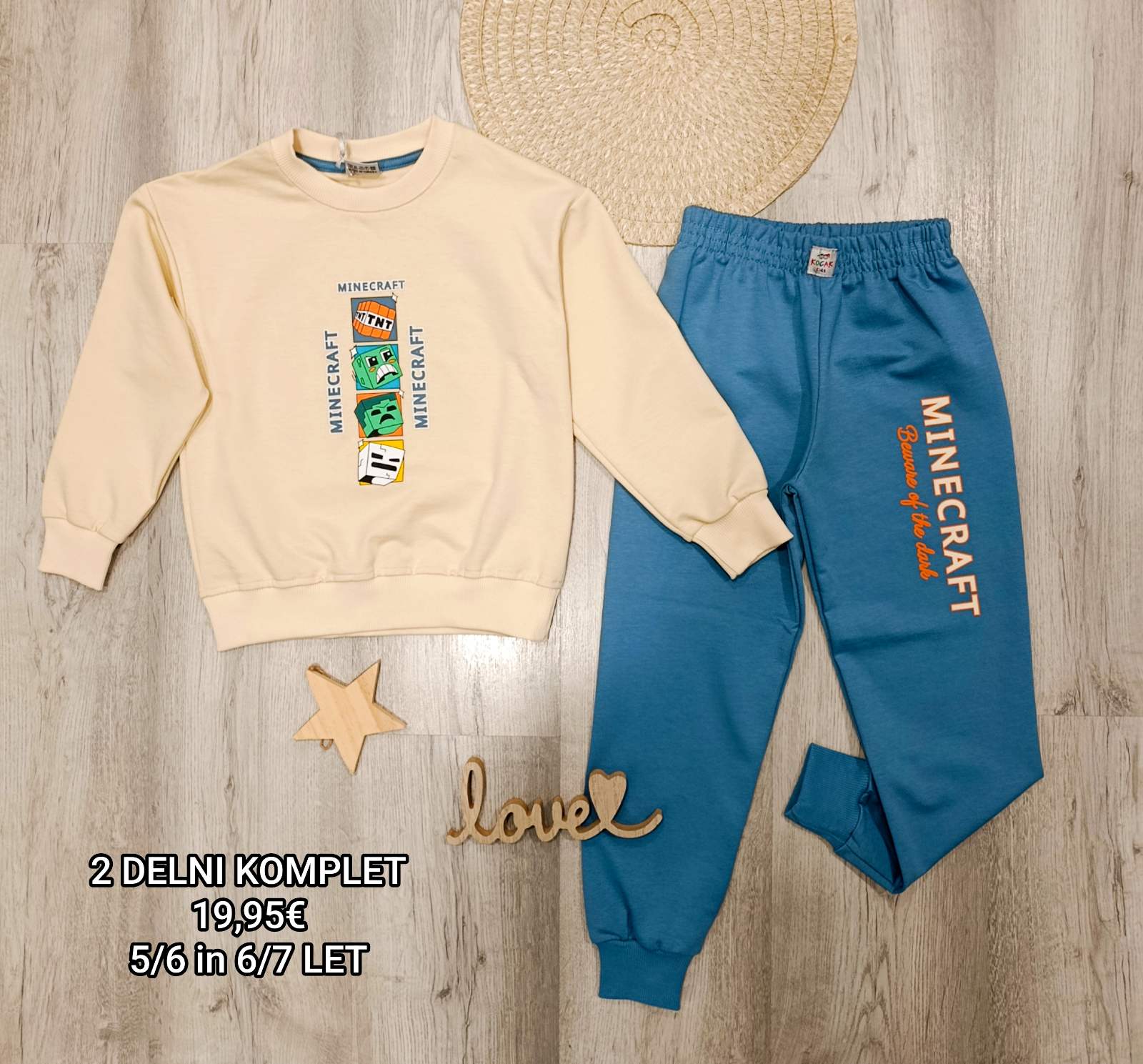 2 delni komplet Minecraft-moder