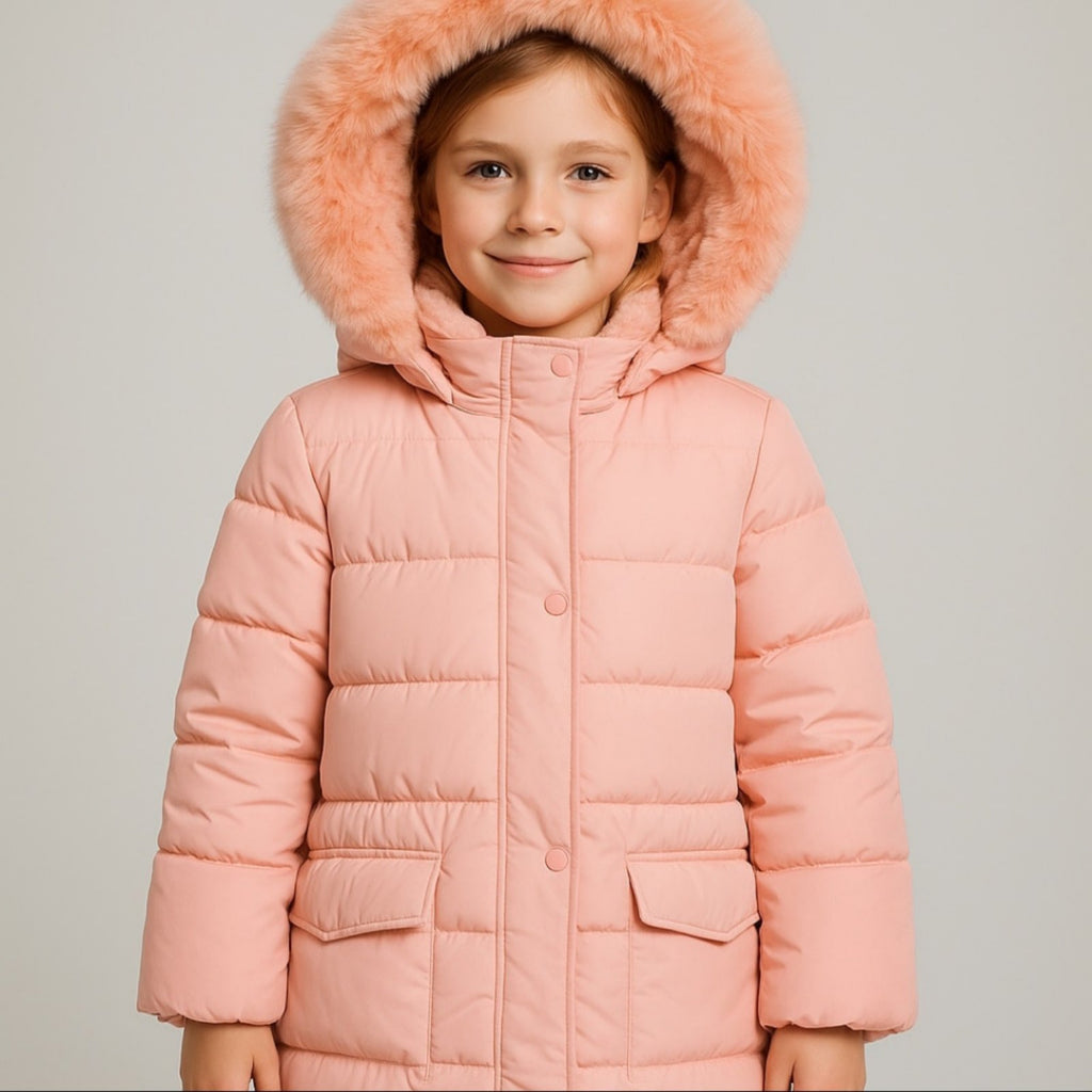 Dekliška zimska bunda+kapuca