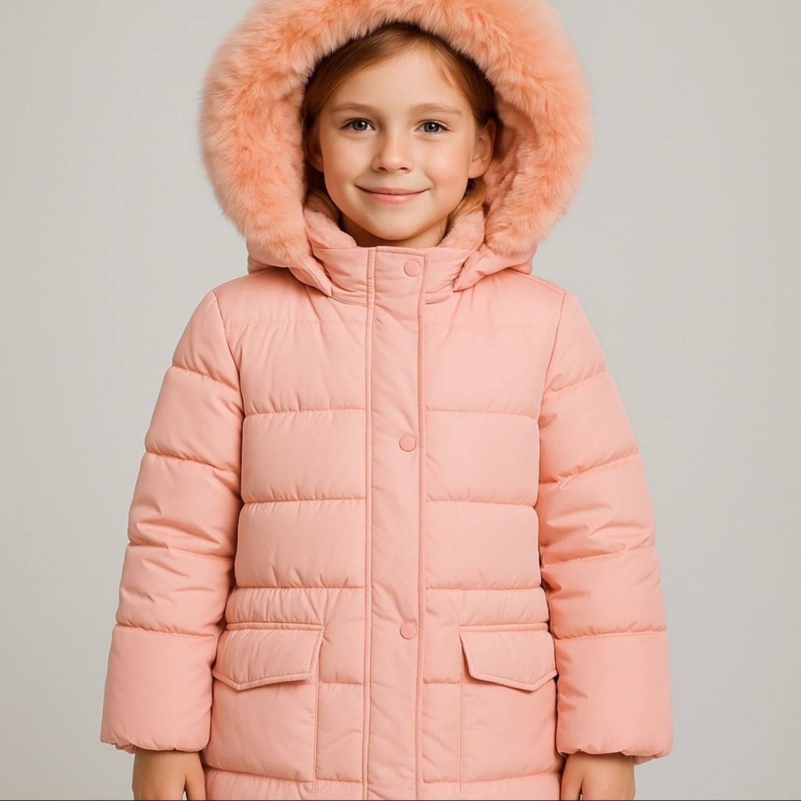 Dekliška zimska bunda+kapuca