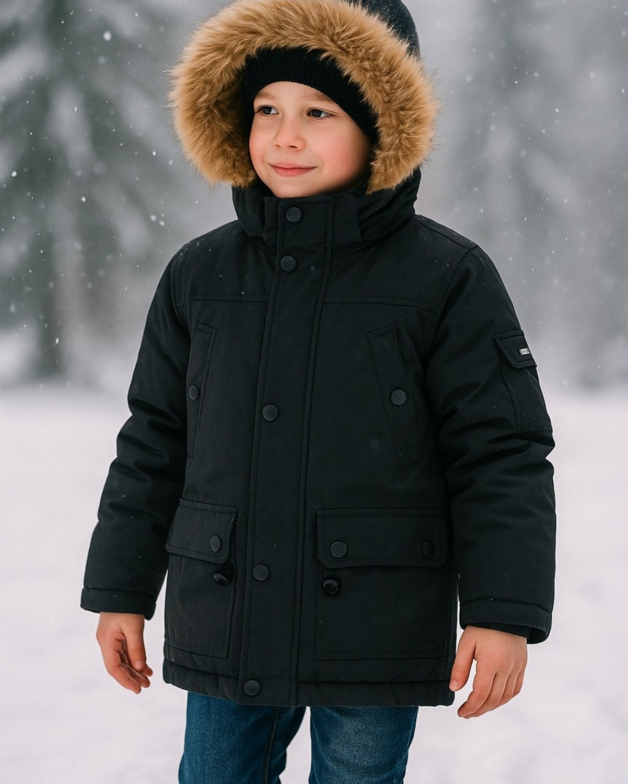 Fantovska zimska bunda + kapuca