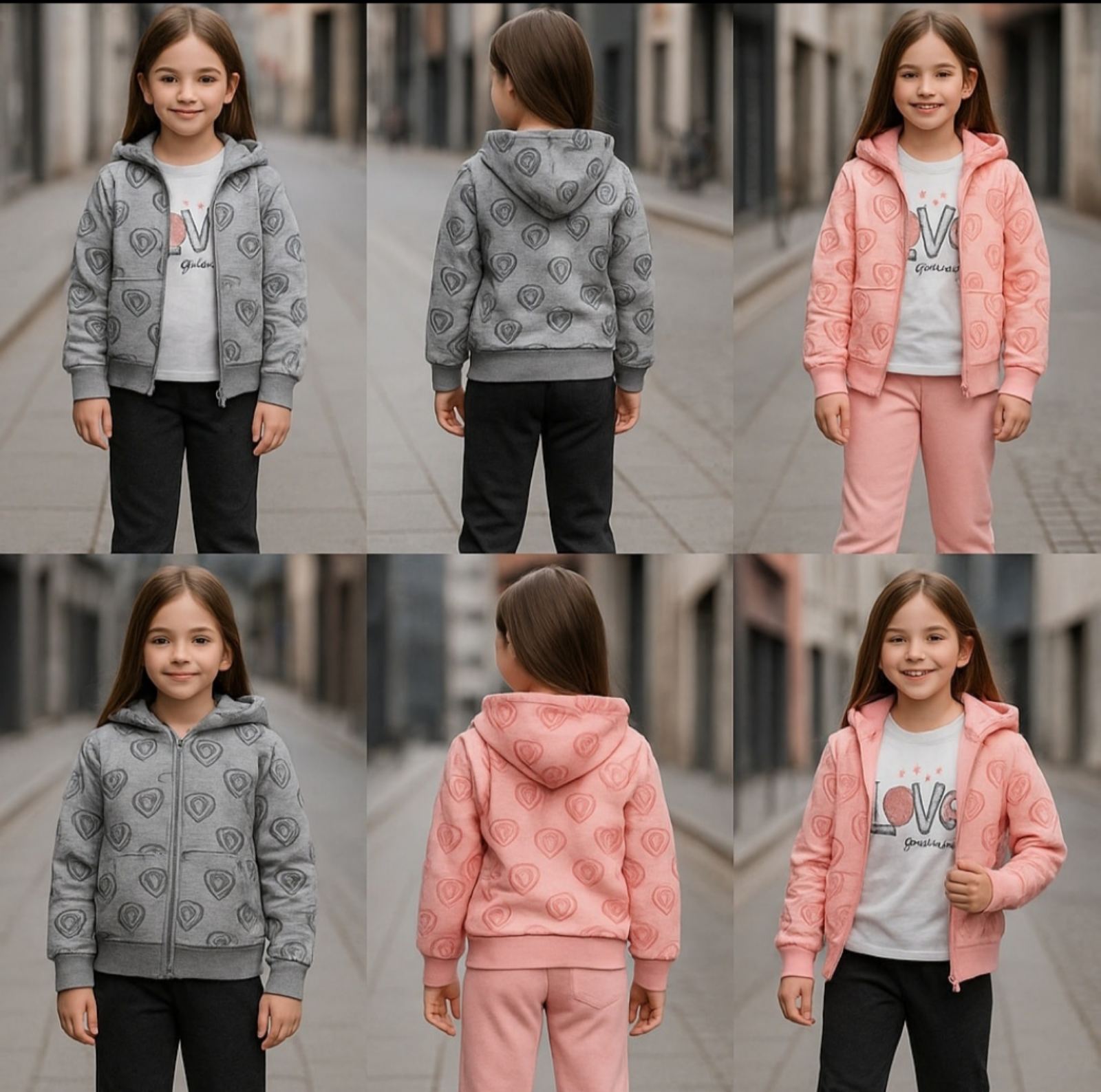 2 delni komplet z srčki 4-12