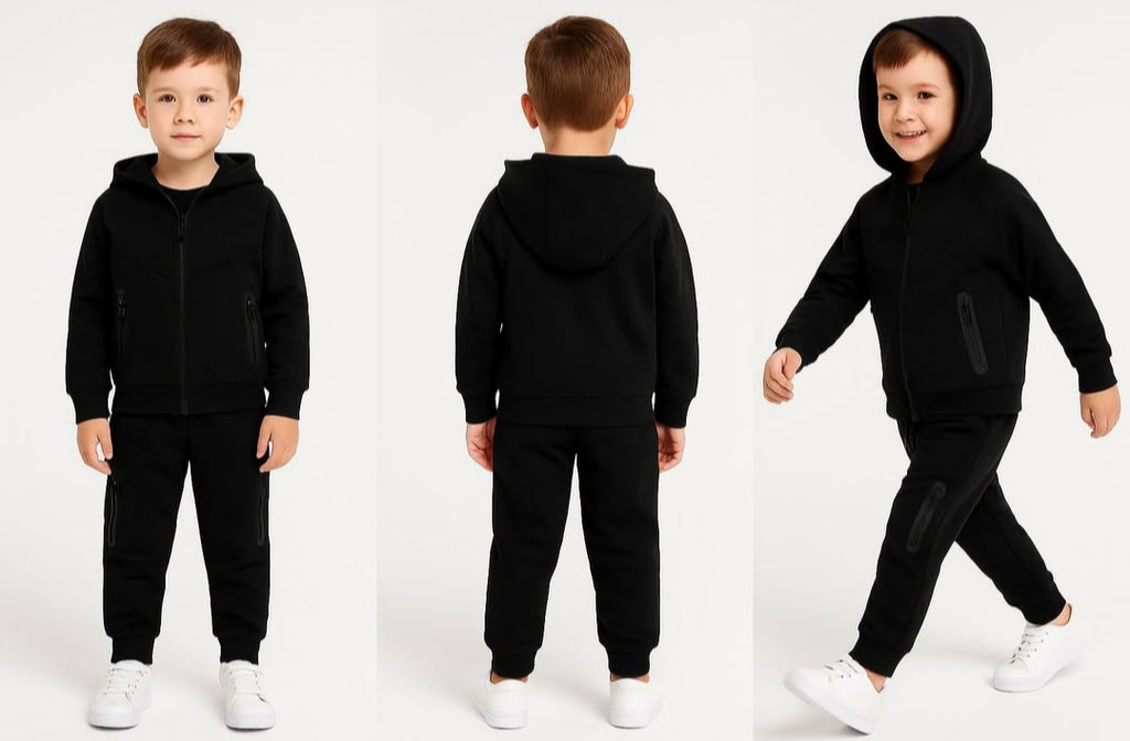 Fantovski 2 delni komplet - Črn