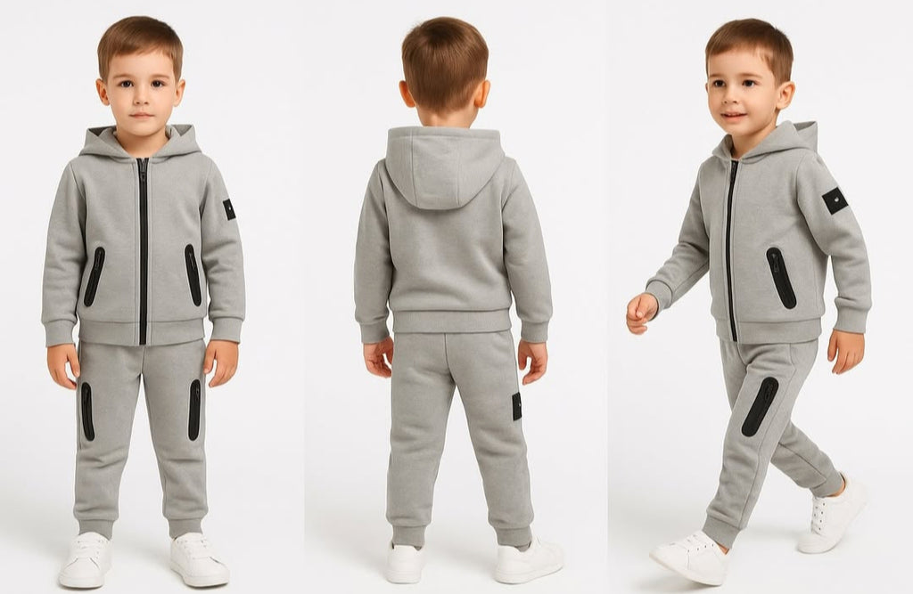 Fantovski 2 delni komplet - Sivi