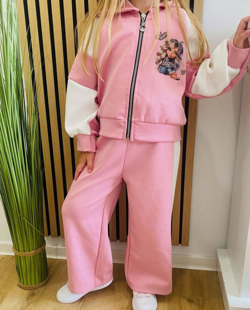 Dekliški komplet 2 delni - roza