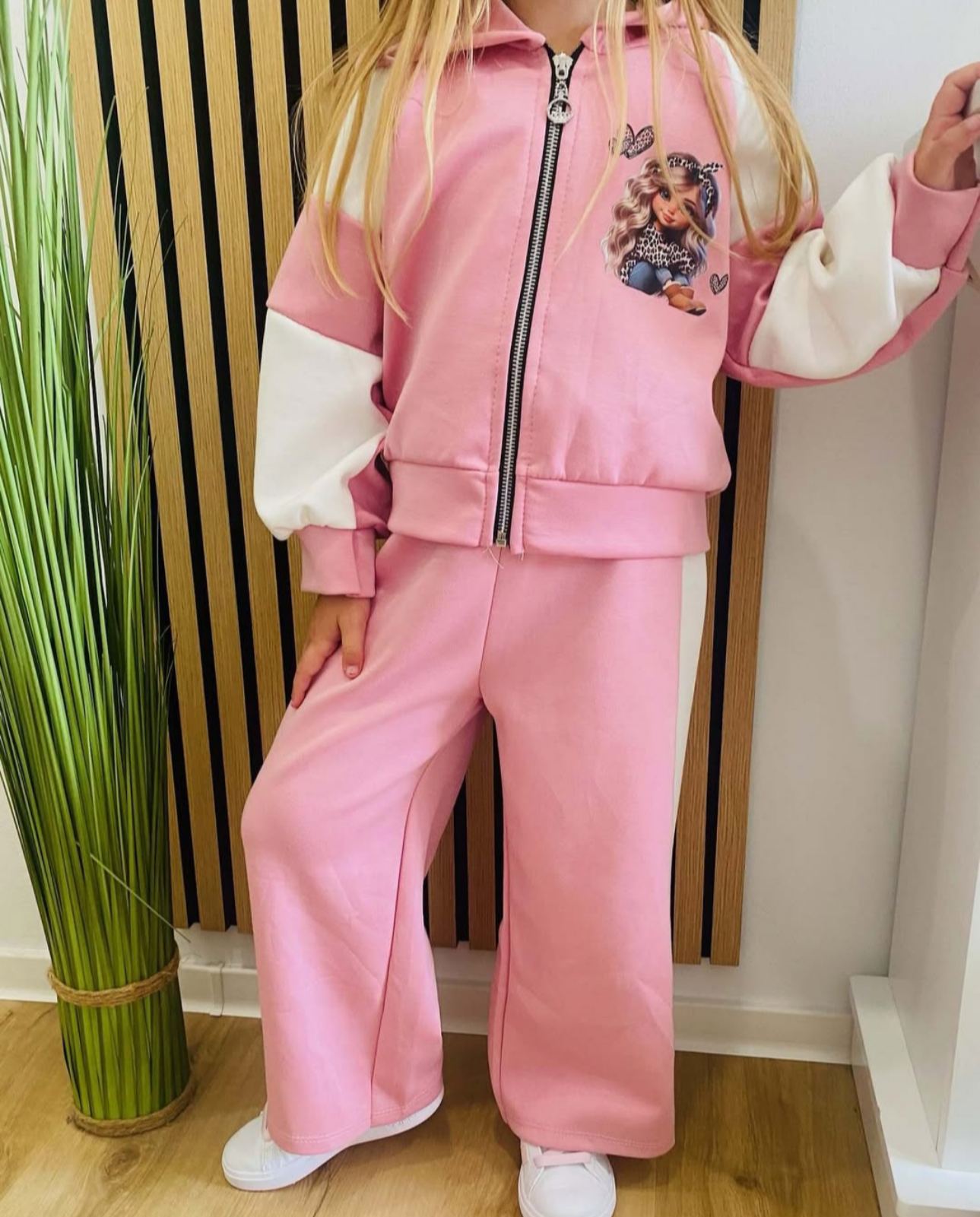 Dekliški komplet 2 delni - roza