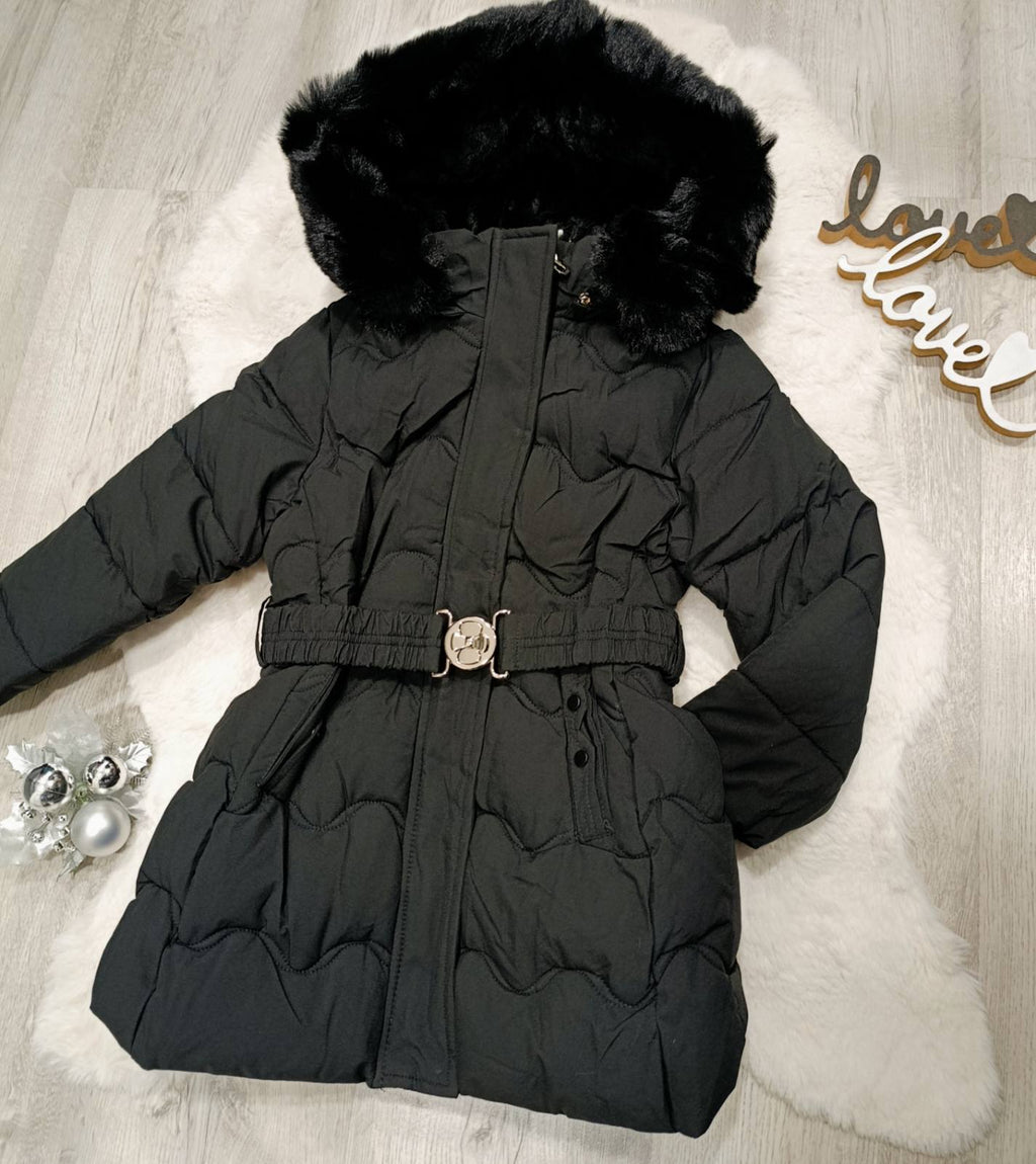 Dekliška zimska bunda+kapuca